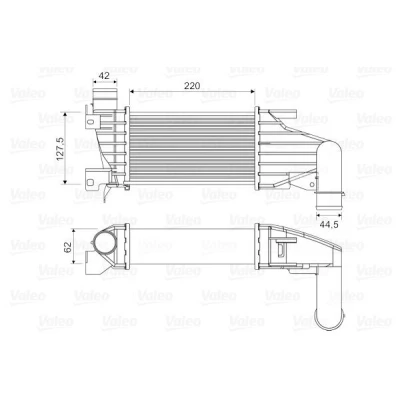 Imagem de VALEO 818555 Intercooler sem válvula de recirculação dos gases escape OPEL: Astra H GTC, Caravan, Van
