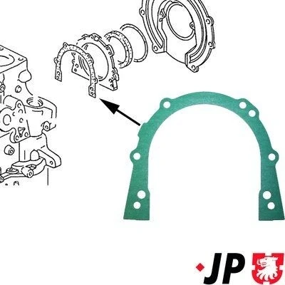 Imagem de JP GROUP 1119100100 Juntas do lado volante motor VOLKSWAGEN: Polo II Coupe, GOLF 3, III Hatchback, AUDI: A6 C5 Avant, SEAT: Ibiza 2