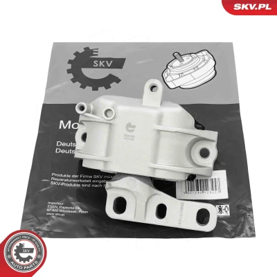 Imagem de ESEN SKV 75SKV324 Suporte, motor à direita Rolamento de Borracha e metal Alumínio, 168mm 122mm VOLKSWAGEN: Golf 5, Scirocco III