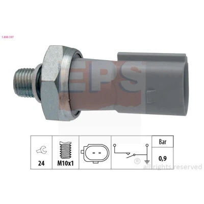 Imagem de EPS 1.800.197 Sensor Pressão do Óleo M10x1 0,9bar Made in Italy OE Equivalent AUDI: A4 B8 Avant, B5 Sedan, A5 Sportback, PORSCHE: Panamera