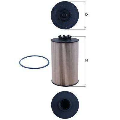 Imagem de MAHLE ORIGINAL KX 658D Filtro de Combustível Cartucho filtrante MAN: TGX