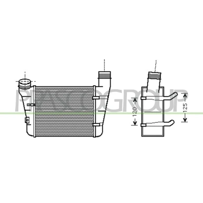 Imagem de PRASCO AD020N003 Intercooler AUDI: A4 B7 Avant, B6 Sedan, Avant