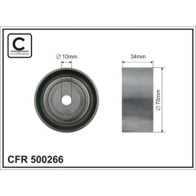 Imagem de CAFFARO 500266 Polia de Desvio