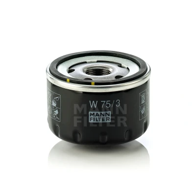 Imagem de MANN FILTER W 75/3 Filtro de óleo M 20 X 1.5 com uma válvula retenção aparafusado RENAULT: 18 Carrinha, 4 CLIO 3 Kasten