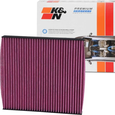 Imagem de K&amp;N Filters DVF5001 Filtro, ar do habitáculo Filtro de carvão ativado 253 30 quadrangular VOLKSWAGEN: Golf 7, Passat B8 Variant, 7 Variant