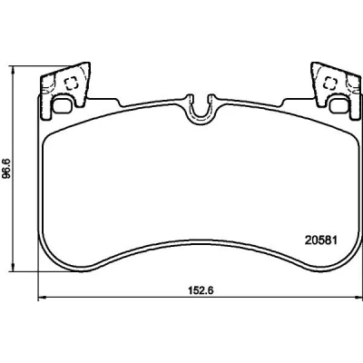 Imagem de HELLA 8DB 355 039 881 Jogo de pastilhas para travão disco preparado indicador aviso desgaste com pesos equilíbrio