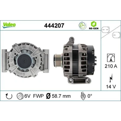 Imagem de VALEO 444207 Alternador 14V 210A FORD: Transit V363 Camião de plataforma / Chassis, Custom V362 Van, Van