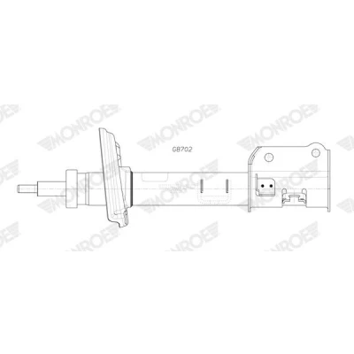 Imagem de MONROE G8702 Amortecedor Pressão do gás Tubo duplo com assento de mola cavilha em cima, braçadeira baixo JEEP: Compass (MP