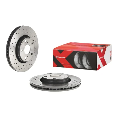 Imagem de BREMBO XTRA LINE 09.B043.1X Disco de travão 295 26 5 perfurado/ventilado revestido alto carbono TOYOTA: Avensis III Sedan, Carrinha