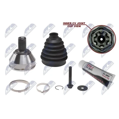 Imagem de NTY NPZ VV 018 Ponteira de Transmissão Caixa velocidades automática Eixo dianteiro, do lado da roda FORD: S Max Mk1, MONDEO 4, VOLVO: V60 I