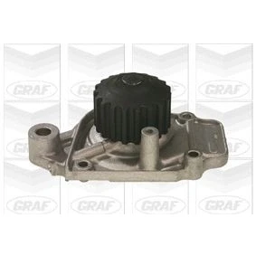 Imagem de GRAF PA428 Bomba de água 19 com junta mecânico Chapa aço 56,2 para accionamento da correia dentada HONDA: Civic 6 Fastback, V Hatchback