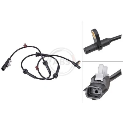 Imagem de A.B.S. 31694 Sensor de ABS activo 855mm 925mm preto NISSAN: X Trail, Qashqai 2
