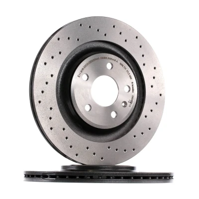 Imagem de BREMBO XTRA LINE 09.B040.1X Disco de travão 330 22 5 perfurado/ventilado revestido alto carbono com parafusos AUDI: A4 B8 Avant, A5 Sportback