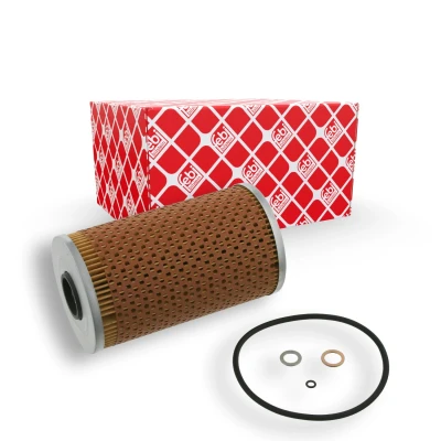 Imagem de FEBI BILSTEIN 26691 Filtro de óleo com retentor Cartucho filtrante BMW: 3 Sedan, 5 Touring, LAND ROVER: Range Rover 2, OPEL: Omega B Sedan