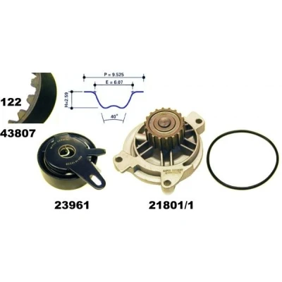 Imagem de MAPCO 41839/1 Bomba de Água + Kit Correia Distribuição VOLVO: V70 2, S80 I, I