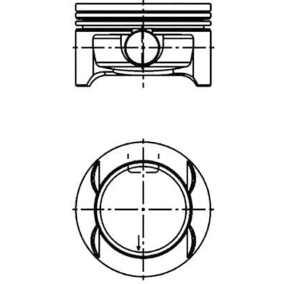 Imagem de KOLBENSCHMIDT 41642600 Pistão 73,4mm OPEL: Corsa D Hatchback