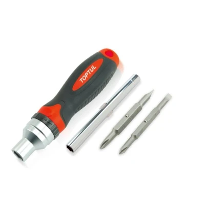 Imagem de TOPTUL GAAR0402 Chave de fendas com bits 4 PH1, PH2, SL5, SL6