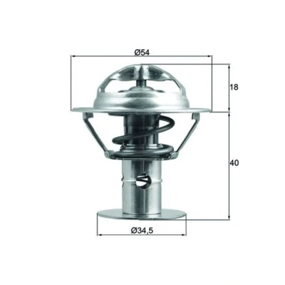 Imagem de MAHLE ORIGINAL TX 180 86D Termóstato, líquido de refrigeração 86 54 com junta FORD: MONDEO 3 Kombi, 3, Stufenheck, JAGUAR: S Type