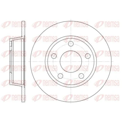 Imagem de REMSA 6723.00 Disco de travão Eixo traseiro 255, 255 10 5 cheio AUDI: A6 C5 Avant, Sedan, Allroad C5, HYUNDAI: i30 I Carrinha