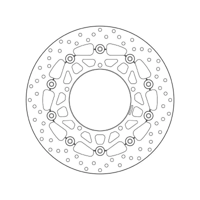 Imagem de BREMBO disco de travão Serie Oro à frente 320mm 5mm 5 perfurado, duas peças, flutuante 78B40871 Discos