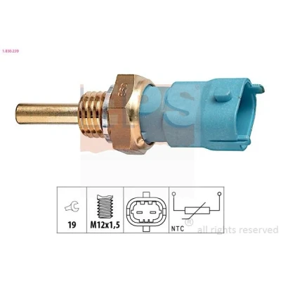Imagem de EPS 1.830.239 Sensor de Temperatura do Óleo M12x1,5 Made in Italy OE Equivalent OPEL: Vectra C CC, Corsa Hatchback, B Hatchback