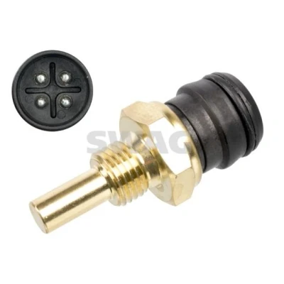 Imagem de SWAG 99 90 7015 Sensor da Temperatura do Líquido de Refrigeração preto MERCEDES BENZ: W124 Sedan, Classe C 190