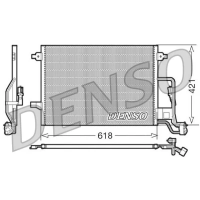 Imagem de DENSO DCN32018 Condensador sem secador 618x421x16 R 134a 618 VOLKSWAGEN: Passat B5 Variant, GP Sedan