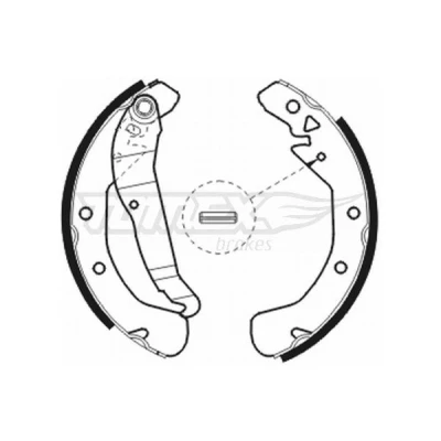 Imagem de TOMEX brakes TX 20 78 Maxilas de Travão Eixo traseiro 228 42 OPEL: Astra G CC, F Sedan, CC