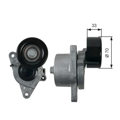 Imagem de GATES T39170 Polia Tensora FleetRunner Micro V Stretch Fit NISSAN: NP300 Navara Pick up, Camião de plataforma / Chassis
