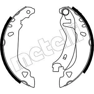 Imagem de METELLI 53 0066 Maxilas de Travão 180,0mm 32mm FIAT: Punto I Hatchback, Uno Tipo LANCIA: Y, DELTA 2, Dedra Sedan