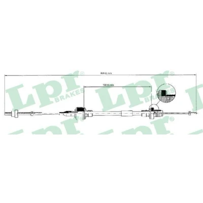 Imagem de LPR C0128C Cabo de Embreagem OPEL: Corsa B Hatchback