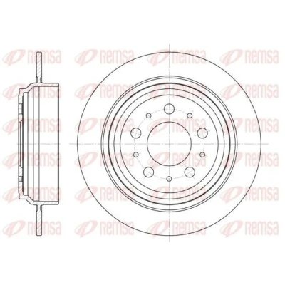 Imagem de REMSA 6924.00 Disco de travão Eixo traseiro 283,5, 283,5 10 5 cheio VOLVO: V70 I, S70, XC70 I Cross Country