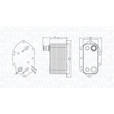 Imagem de MAGNETI MARELLI 350300004000 Radiador de Óleo BMW: 3 Sedan, Touring, 5 Sedan