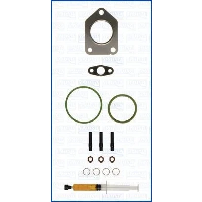 Imagem de AJUSA JTC12198 Kit de montagem, turbocompressor with studs, syringe oil com juntas instruções montagem BMW: 3 Sedan