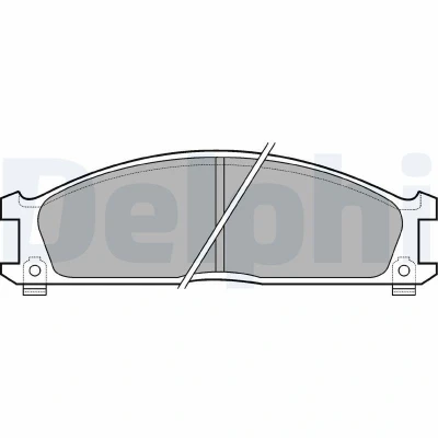 Imagem de DELPHI LP543 Jogo de pastilhas para travão disco com avisador sonoro desgaste sem chapa anti ruído acessórios NISSAN: Pick Up, TERRANO 1