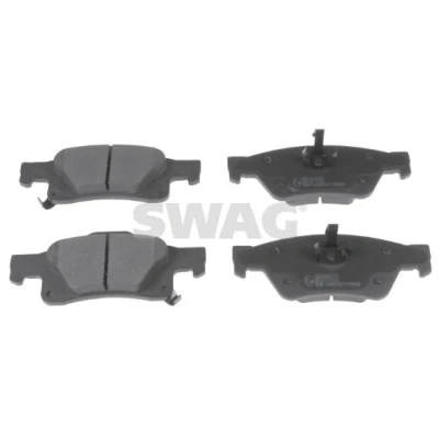 Imagem de SWAG 33 10 2657 Jogo de pastilhas para travão disco Eixo traseiro com avisador sonoro desgaste grampo do êmbolo JEEP: GRAND CHEROKEE 4