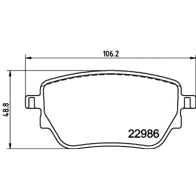 Imagem de HELLA 8DB 355 039 021 Jogo de pastilhas para travão disco MERCEDES BENZ: Classe A, A Sedan, GLB