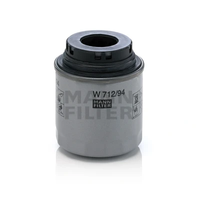 Imagem de MANN FILTER W 712/94 Filtro de óleo 3/4 16 UNF 1B com duas válvulas retenção aparafusado VOLKSWAGEN: Golf 6, Scirocco III, Polo V Hatchback