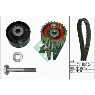 Imagem de INA 530 0606 10 Jogo de correias dentadas 171 ALFA ROMEO: 159 Sportwagon, Giulietta Hatchback, LANCIA: DELTA 3