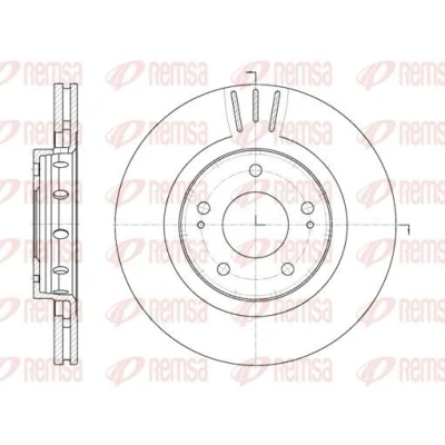 Imagem de REMSA Disco de travão PEUGEOT: 4007 Eixo dianteiro 294, 294mm 24mm 5 ventilado 6896.10 1606375780,1611429880,424958,424959,4249F3,MR205215,4615A006