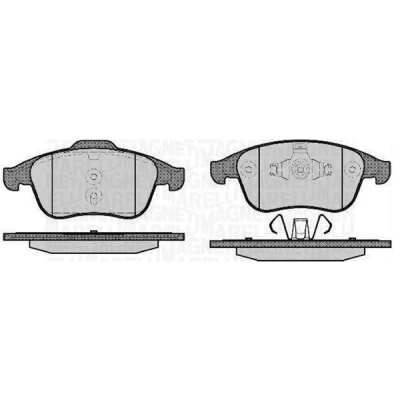 Imagem de MAGNETI MARELLI 363916060672 Jogo de pastilhas para travão disco RENAULT: Clio 4, MEGANE 3 Grandtour, Coupe