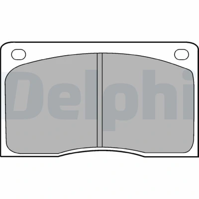 Imagem de DELPHI LP132 Jogo de pastilhas para travão disco não preparado indicador aviso desgaste com chapa anti ruído sem acessórios