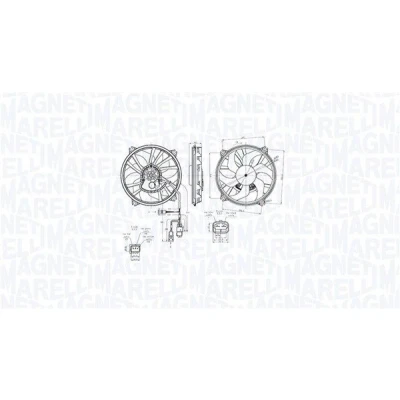 Imagem de MAGNETI MARELLI 069422870010 Ventilador de Radiador 385 12 304 CITROËN: C5 3