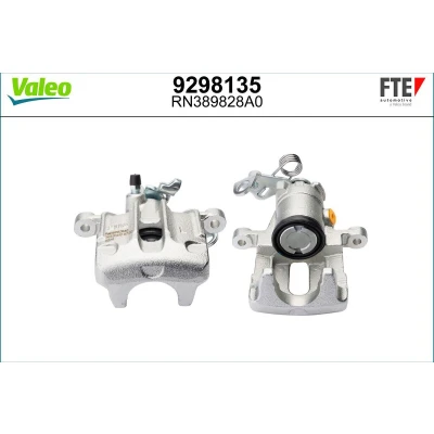 Imagem de FTE 9298135 Pinça de travão cinzento Ferro fundido Eixo traseiro esquerdo sem suporte VOLKSWAGEN: GOLF 3, Corrado, Polo III Hatchback, SEAT: Ibiza 2