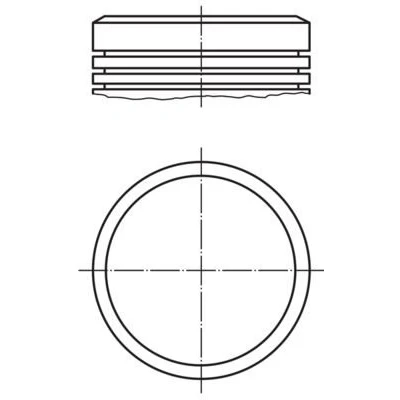 Imagem de MAHLE ORIGINAL 040 02 00 Pistão 75,0