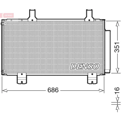 Imagem de DENSO DCN40028 Condensador com secador R 134a