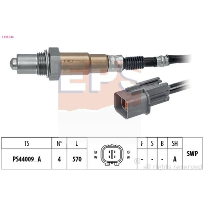 Imagem de EPS 1.998.346 Sonda lambda Made in Italy OE Equivalent com aquecimento, plana, Rosca pré lubrificada KIA: CARENS 3, RIO 3