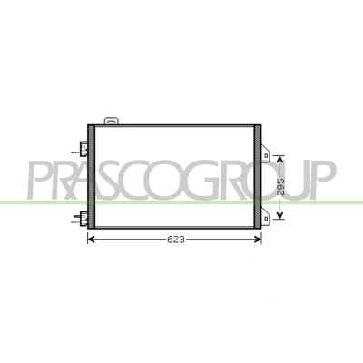 Imagem de PRASCO RN322C003 Condensador 14 11 Alumínio 603 RENAULT: CLIO 2, 2 Kasten