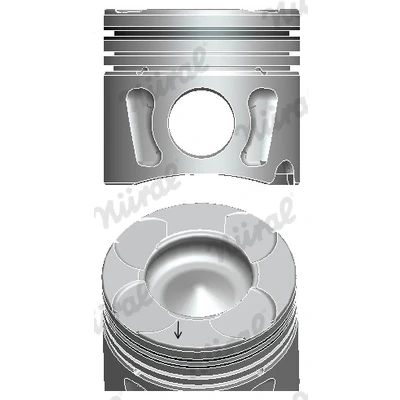Imagem de NÜRAL 87 425606 00 Pistão 70 com canal de refrigeração, suporte segmentos, para biela trapezoidal OPEL: Corsa D Hatchback, Astra H Hatchback