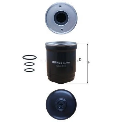 Imagem de MAHLE ORIGINAL KL 1193D Filtro de Combustível dos tubos